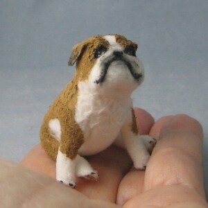 Bulldog Soft Sculpture Miniature Dog by Marie W. Evans image 6