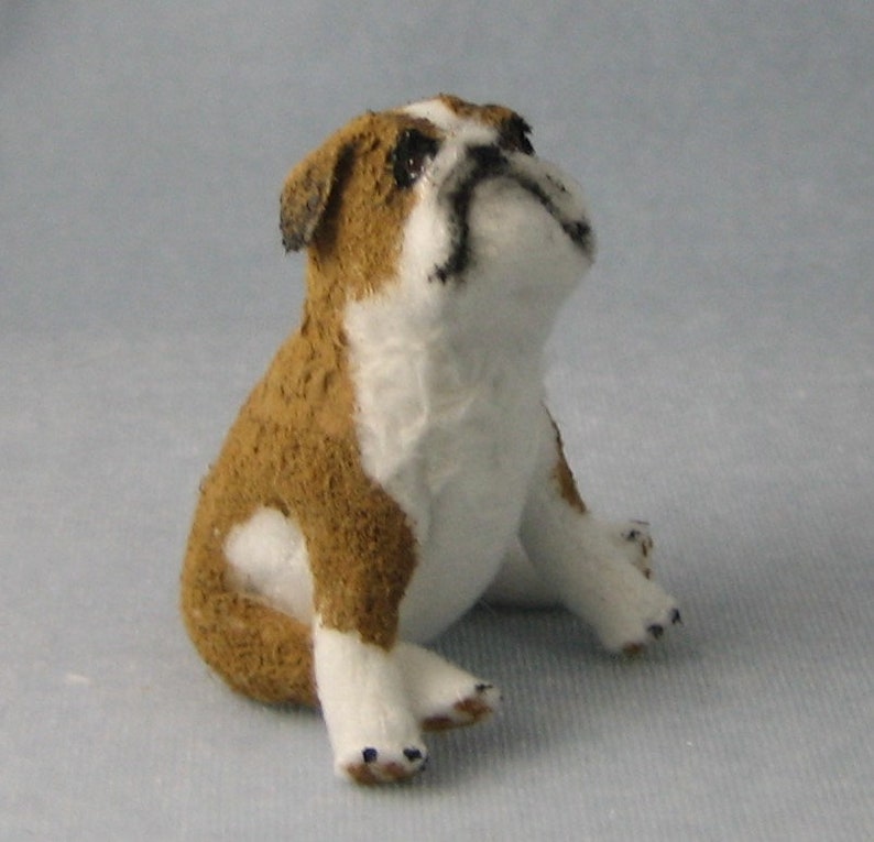 Bulldog Soft Sculpture Miniature Dog by Marie W. Evans image 2