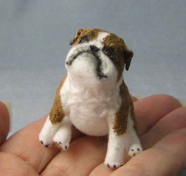 Bulldog Soft Sculpture Miniature Dog by Marie W. Evans image 7