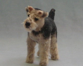 Welsh Terrier Miniature Soft Sculpture Dog by Marie W. Evans