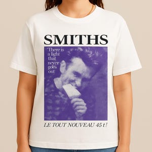 The Smiths There Is a Light That Never Goes Out T-Shirt Vintage Indie Rock Band Tee