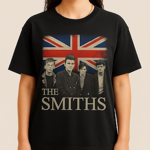 The Smiths Union Jack T-Shirt Vintage British Indie Rock Band Tee
