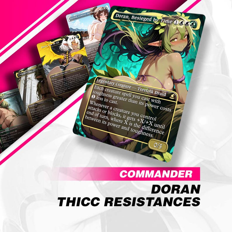 Thick Waifu Toughness Proxy Deck – 100 Carte + Token / Mazzo Commander EDH completo (PL 3) immagine 1
