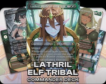 エルフの刃、ラスリル エルフ 部族 エルフ マジック MTG 統率者デッキ