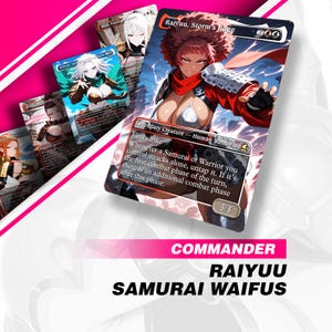 Samurai Waifu Proxy Deck – 100 Cards + Tokens | Full EDH Commander Deck (PL 3)