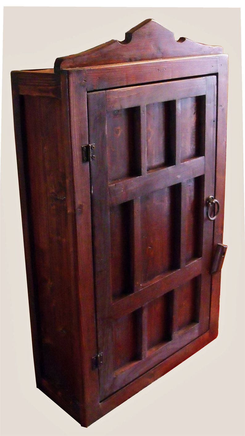 Original Design Handmade Boho/ Morrocan Boho Style Wood Wall Mount Cabinet image 3