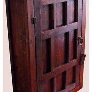 Original Design Handmade Boho/  Morrocan Boho Style  Wood Wall Mount Cabinet