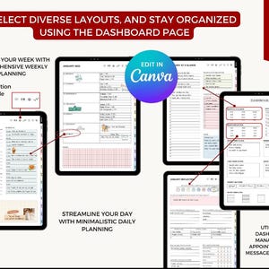 MRR PLR 2025-2026 Hyperlinked Planner Canva Template (Digital Download