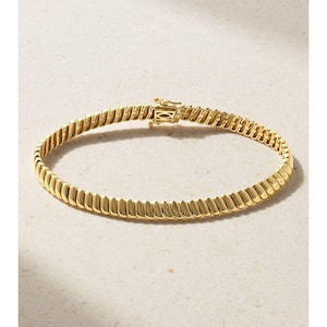 Armband i 18K guld, handledsarmband, armband i 18K guld, armband i 925 silver, tennisarmband i guld, kedjearmband, armband för kvinnor
