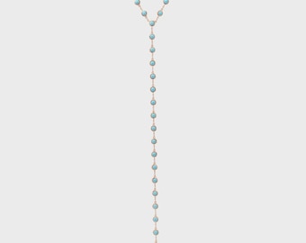 Turquoise Necklace Turquoise Charm Necklace Turquoise Jewelry Dangling Charm Necklace Dainty Layering Necklace Christmas Gift Minimalist