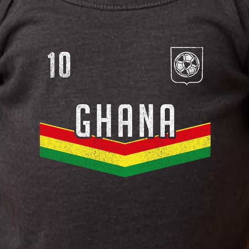 Body de fútbol ghanés para bebé, ropa africana para bebé, atuendo tradicional ghanés, bonito regalo para recién nacido, mono para bebé, mameluco para recién nacido 321 imagen 2