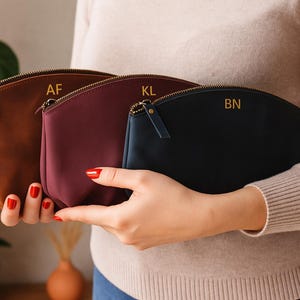 Cosmetic Bag, Custom Makeup Bag, Toiletry Bag, Travel makeup bag, Makeup bag leather, Makeup organizer, Leather cosmetic bag