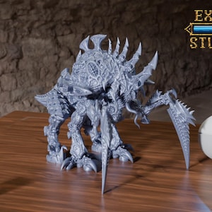Resin Hive Neuro Beast Miniature: Sci-Fi Alien Behemoth for RPG & Wargames