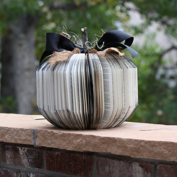 Vintage Little Women Book Pumpkin