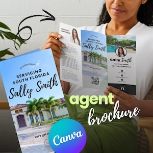 Real Estate Agent Brochure | Editable Canva Template | Modern Real Estate Marketing | Real Estate Template | Realtor Marketing