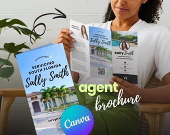 Brochure de l'agent immobilier | Modèle de toile modifiable | Marketing immobilier moderne | Modèle immobilier | Marketing des agents immobiliers