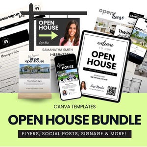 Opendeurdag-bundel | Aanbiedingsflyer | Aanmeldingsblad | Functieoverzicht startpagina | Sjabloon vastgoedmarketing