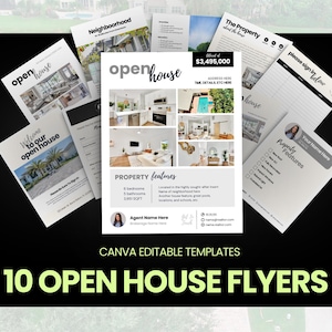 10 opendeurdagen-flyers | Aanbiedingsflyer | Aanmeldingsblad | Functieoverzicht startpagina | Sjabloon vastgoedmarketing