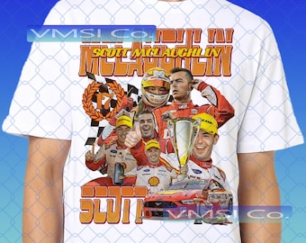 Scott Mclaughlin Racing Tee: Motor Sport Car Driver T-Shirt