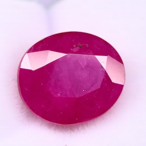 8.25ct Natürlicher Burma Rubin | Tiefroter Oval geschliffener loser Edelstein | Juli Geburtsstein | Zertifizierter seltener Stein | Individueller Ring-Anhänger Erbstück