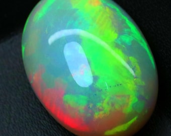 Naturlig australisk opal 13,20 ct opal AAA-kvalitet multi-eldopal oval form lös ädelsten för smyckestillverkning 21x15x9 mm