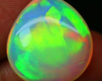 Natural Unique Opal Pear Shape Cabochon 15 Ct  Pear Shape Cabochon, Pendant Size Opal Cabochon, Jewelry Making 20x19x8 mm