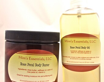 Rose Petal Body Butter, 8 oz