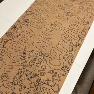 Kids Large Kraft Paper Doodle Roll image 7