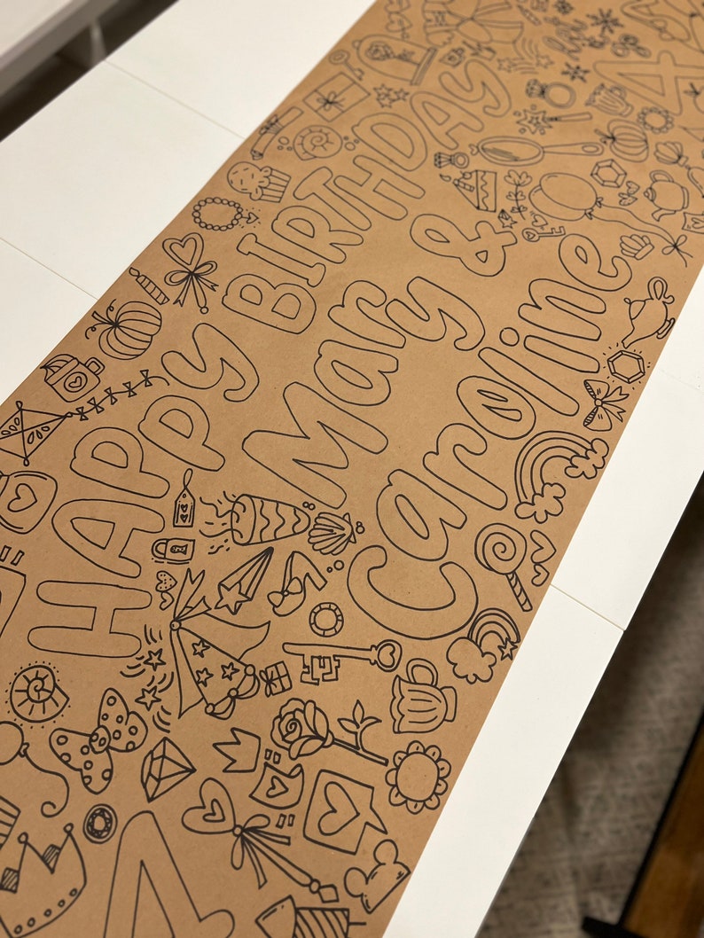 Kids Large Kraft Paper Doodle Roll image 7