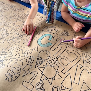 Kids Large Kraft Paper Doodle Roll image 6