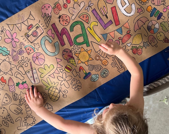 Kids Large Kraft Paper Doodle Roll