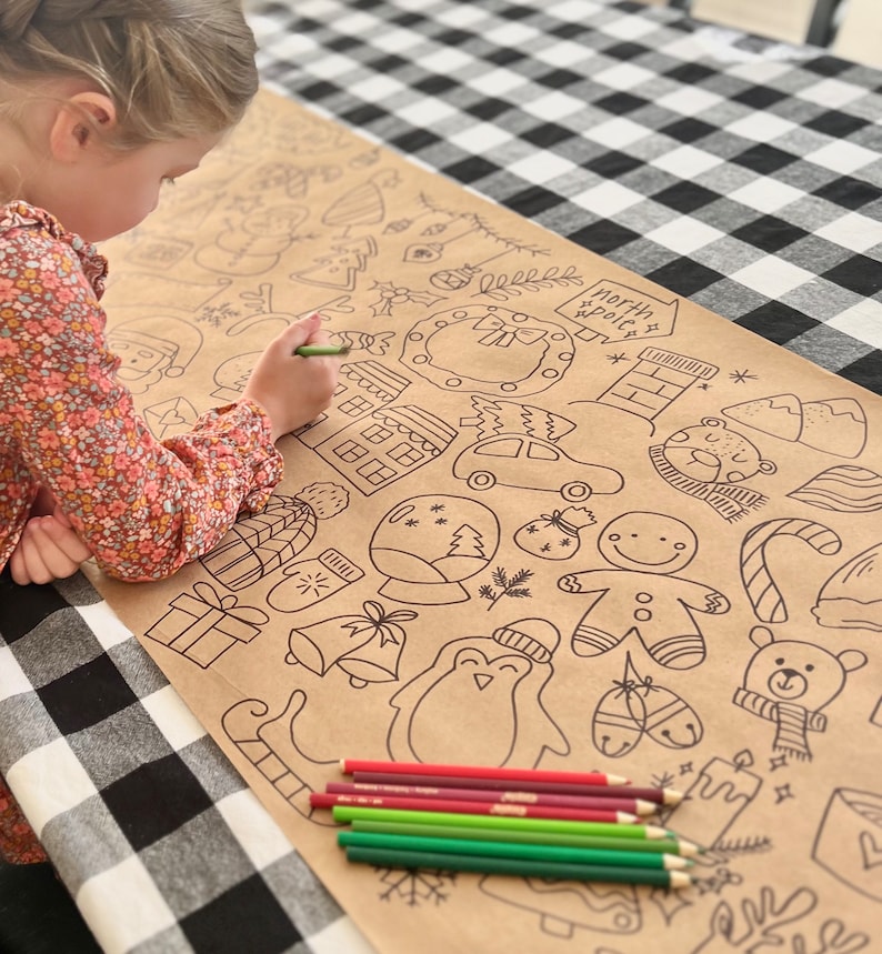 Kids Large Kraft Paper Doodle Roll image 5