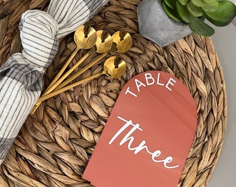 Acrylic Table Numbers