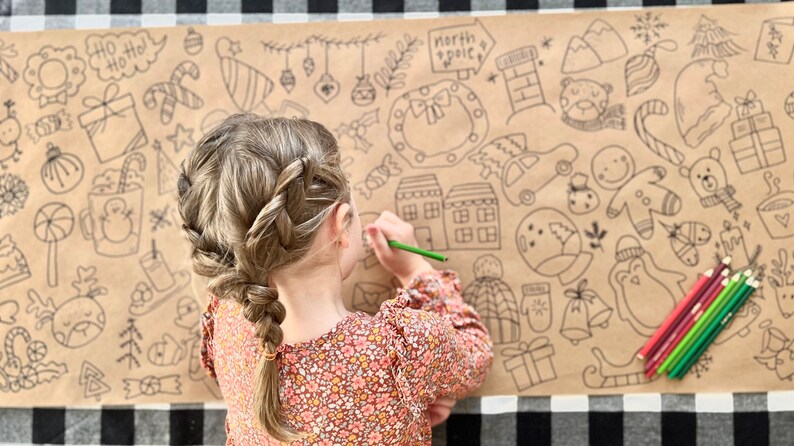 Kids Large Kraft Paper Doodle Roll image 4