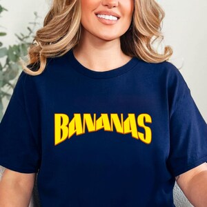 Banana Baseball Shirt,Baseball Season Fan Tee,Game Day Baseball Shirt,Funny Banana Shirt,Gift For Baseball Fan,Banana Fan Gift