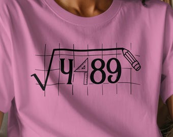 Square Root 4489 Meme Shirt: Funny Math Teacher Tee