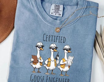 Funny Silly Goose ingenieur shirt, technisch student T-shirt, STEM humor shirt, grappig ingenieur cadeau, shirt mechanisch elektrisch civiel ingenieur