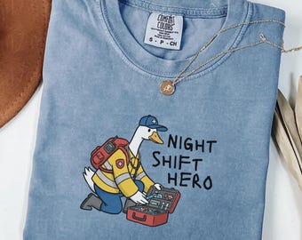 Silly Goose EMT Shirt,Funny Paramedic Tee,EMS First Responder Gift,Night Shift Ambulance Top,EMT Appreciation Shirt,Emergency Medical Gift