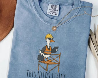 Grappig Silly Goose ingenieur shirt, grappig ingenieur cadeau, ingenieur student T-shirt, mechanisch elektrisch civiel ingenieur shirt, STEM humor shirt