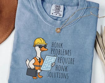Funny Silly Goose ingenieur shirt, shirt mechanisch elektrisch civiel ingenieur, grappig ingenieur cadeau, technisch student T-shirt, STEM humor shirt