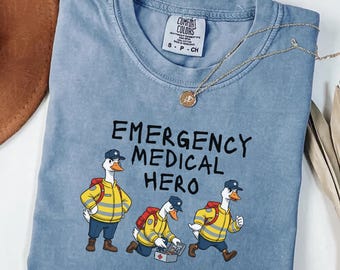 Silly Goose EMT Shirt,Night Shift Ambulance Top,EMT Appreciation Shirt,Funny Paramedic Tee,EMS First Responder Gift,Emergency Medical Gift