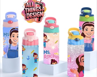 Ms Rachel Boy/Girl x5 12oz Sublimation Tumbler Wrap Designs