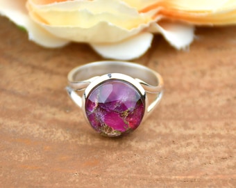 Ruby Jade 925 Sterling Silver Statement Ring