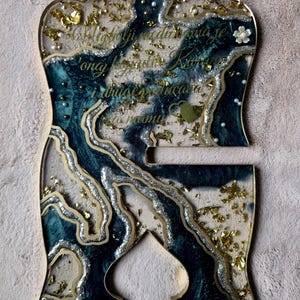 Moderne Islamische Tischdekoration, Handgefertigter Koranständer Im Gold Achat Stil, Dekorativer Harz Buchhalter, Eid Geschenk, Spiritueller Leseständer Bild 8