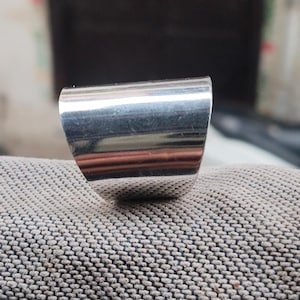 Wide Band Ring, 17 mm Wide Band Ring, 925 Sterling Silver, Handmade Ring, Statement Ring, Anniversary Band Ring, Plain Silver Band, Gift Her