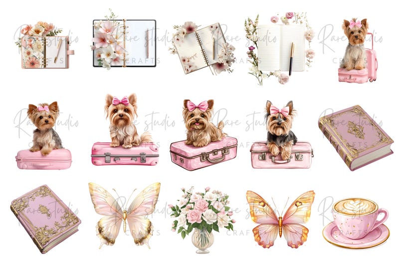 Fashion girl clipart PNG, pink aesthetic art, digital fashion clip set for scrapbooking and planner stickers
