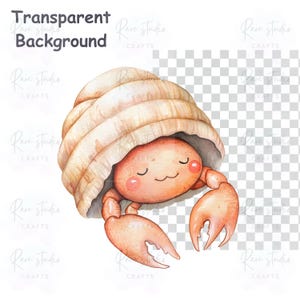 Under the Sea Watercolor Clipart Bundle Ocean Animals PNG Blue Pastel Nursery Art Digital Download image 7
