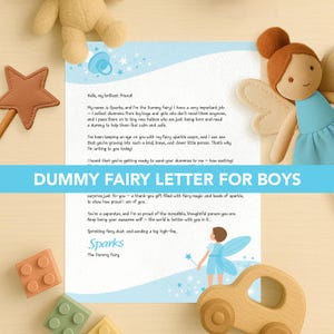 Dummy Fairy Letter for Boys | Digital Download | Printable Letter from Twinkle the Dummy Fairy