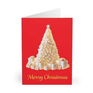 Festive Christmas Greeting Card Set: Holiday Note Cards with Envelopes
