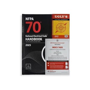 NEC 2023 Handbook, National Electrical Code 2023 Hardbound, NFPA 70 with Ugly&#39;s Electrical Ref 2023 Spiral + Ez Tabs